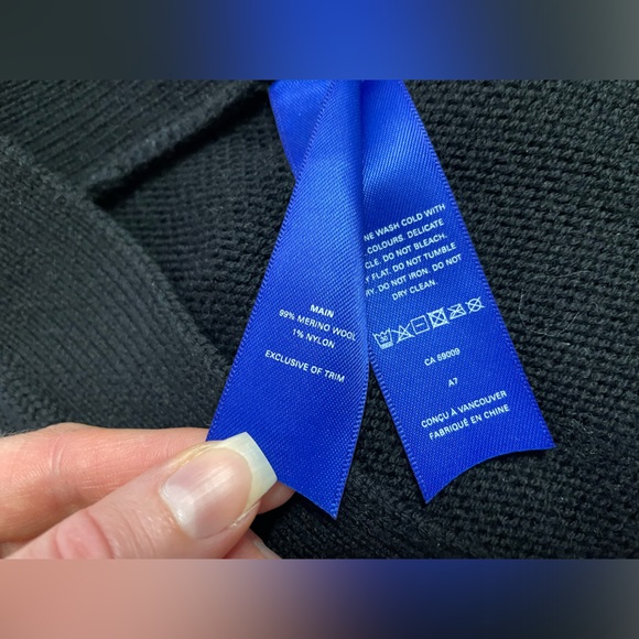 Kit & Ace Women's Chunky Merino Sweater Dress in Black - Picture 3 of 12